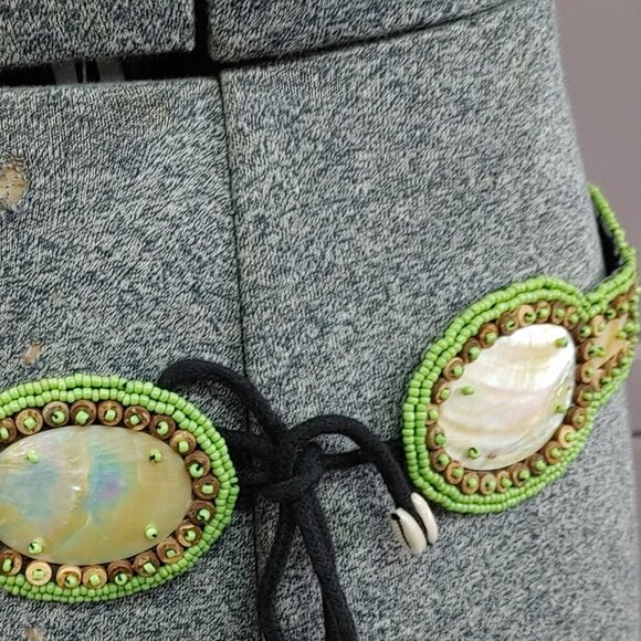 Bohemian style Shell Belt, Green - Picture 2 of 7